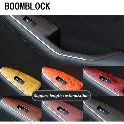 30*100cm DIY Car Styling Wood Stickers For VW Polo Jetta Toyota Corolla Mercedes W203 Saab Renault Dacia Home Office Accessories