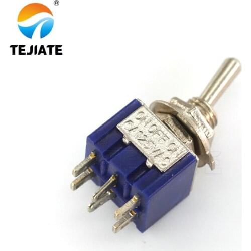 5pcs Mini MTS-203 6Pin 3 Position G104 ON-OFF-ON 6A 125V Toggle Switches