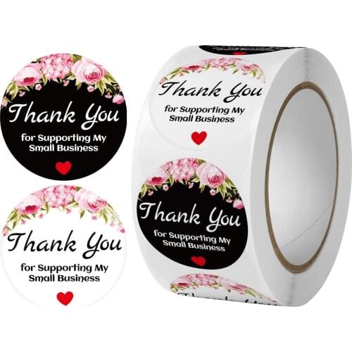 500pcs Gift Sealing Stickers Thank you Love Design Diary Scrapbooking Stickers Festival Birthday Party Gift Decorations Labels