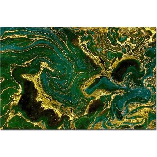 Abstract Golden Yellow and Green Flood Diamond Painting Full Square Round Diamond Cross Stitch Kit Diy Diamond Embroidery Mosaic