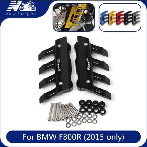 With Logo 5 Colors For BMW F800R (2015 Only) Motorcycle Accessories CNC Aluminum Front Mudguard Anti-Drop Slider Protector Cover