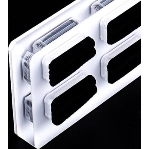 40GB White Acrylic Square Jewelry Holder Photography Prop Cosmetics Rings Display Pad for Jewelry Decorations