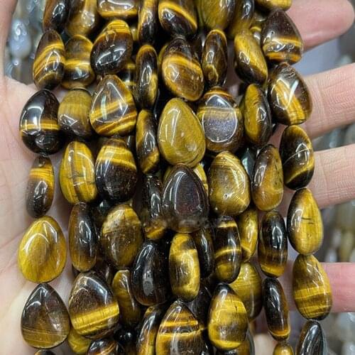 Natural Stone 13x18mm Drip Loose Spacer Beads For Jewelry Making 15" Strand DIY Jewelry Accessorries Bead For Bracelet For Gifts