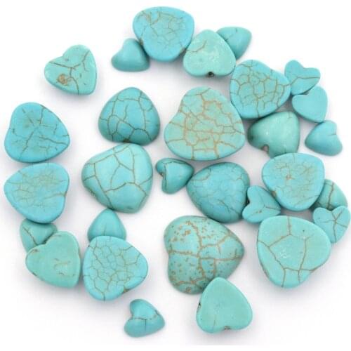 5 Sizes Heart Sharp Spacer Loose Natural Stone Beads For Jewelry Making Diy Needlework Finding Bracelet Accessories