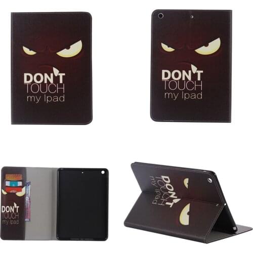 For Apple iPad 7 6 5 4 3 2 Eye PU Leather Stand Wallet Case Tablet Back Cover for Apple iPad air 3 2 1 iPad Mini 4 3 2 Case