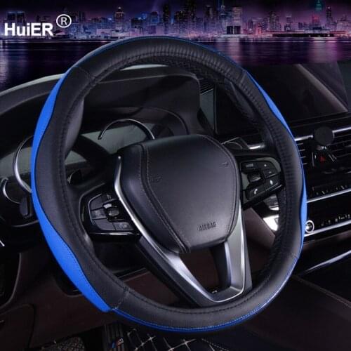 Car Steering Wheel Cover Universal Volant 7 Colors Comfortable Braid on the Steering-wheel Funda Volante Universal 38 cm/15 inch