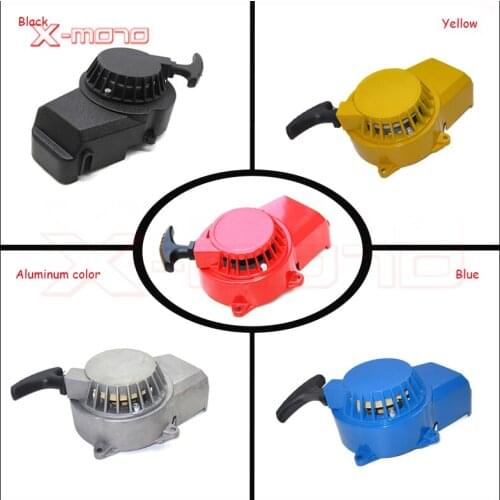 Color Aluminum Hand Pull Starter For 2 Stroke 47cc 49cc Engine Mini Moto Dirt Bike Pocket Bike Gas Scooter ATV Quad Motorcycle