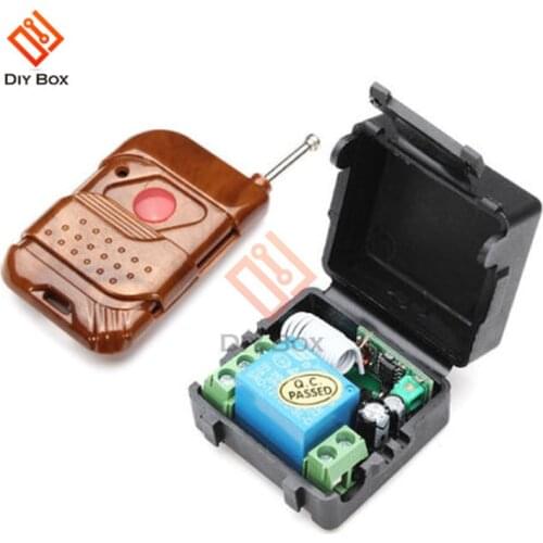 DC 12V 1 Channel Wireless Relay Remote Control Switch Receiver Transmitter Remote Controller 100m for Control System Smart Home