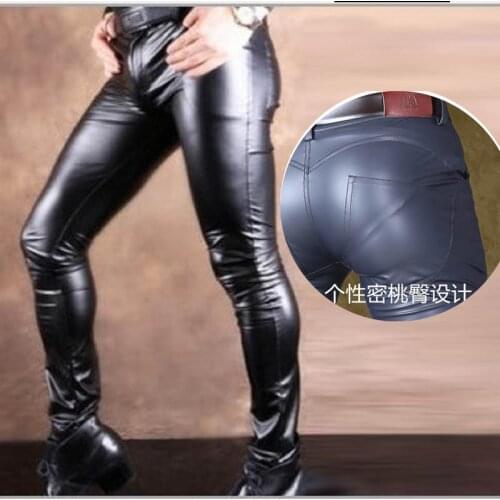 Ecoosexy Mens Leather Pants