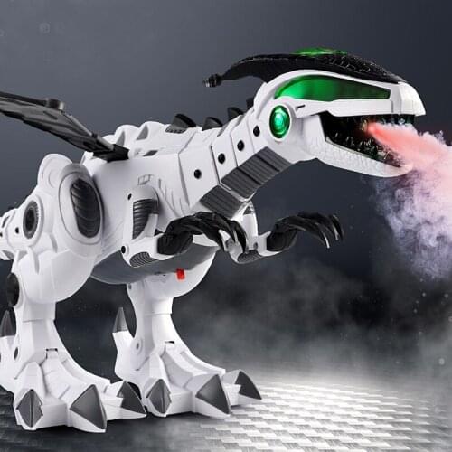 New Electric Spray Dinosaur Mechanical Dragon Toy With light Sound Walking Electronic Pets Dinosaur Robot Toys For Children Gift