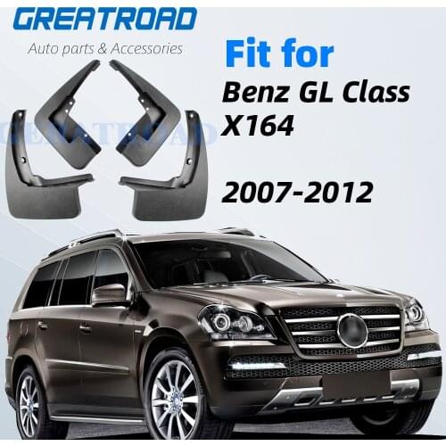Accessories Set Molded Mud Flap Flaps For Benz GL Class X164 GL450 GL350 2007-2012 Mudflaps Splash Guards 2011 2010 2009 2008