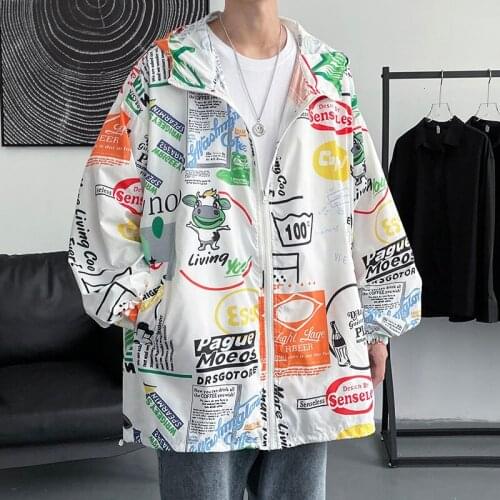 Jacket Sunscreen Summer Hooded 2021 Streetwear Mens Womens Clothes Printing Movement College New Listing Fashion Long Sleeve