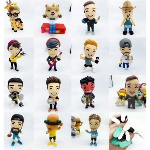 Lachlan Feliz Navidoge Wilbur Soot Chris the Meme God Ok Boomer Albino Technoblade JSchlatt RussianBadger Pyrocynical Figure Toy