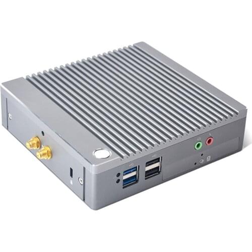 Mini PC Windows 10 Pro Intel Celeron Quad Core N2940 1.83GHz Small Desktop Computer Dual Lan Dual HDMI Support Auto Power On