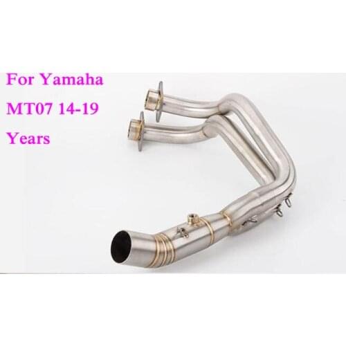 MT-07 FZ07 Motorcycle modified Front exhaust pipe full system escape moto MT07 2014-2019years With DB Killer