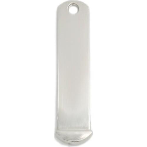 NEW! 5pcs/lot 10MM necklace ID Tag Pendant for diy fine jewelry KPDE01-1*5