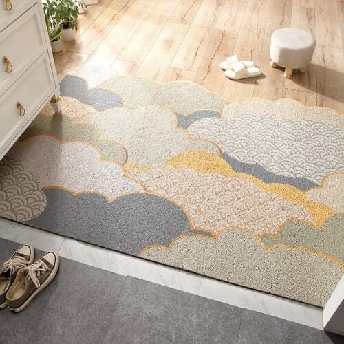 New Arrive Cloud Shape In-Door Floor Mat Household DIY Silk Loop Carpet Bath Mat Non-Slip Mat Rug Free Shipping