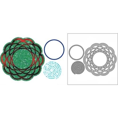 New Kaleidoscope Doily Craft Embossing Mold 2021 Metal Cutting Dies for DIY Decorative Scrapbooking Album Card Making No Stamps