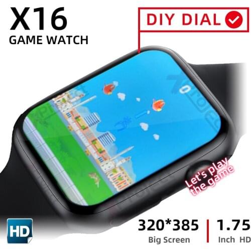 Original iwo X16 Smart Watch Men Bluetooth Call Play Music Games Smartwatch pk amazfit iwo X7 HW12 HW22 HW16 G65L Watch 6 Pro