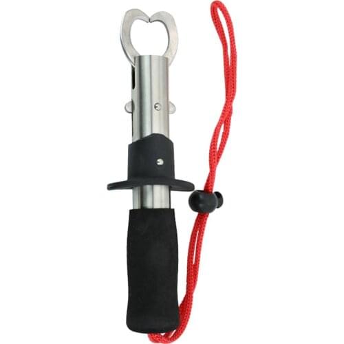 Stainless Steel Fishing Gripper Fish Pliers Grab EVA Handle With Connecting Rope Fishing Tackle Box Fishing Accessories Tool