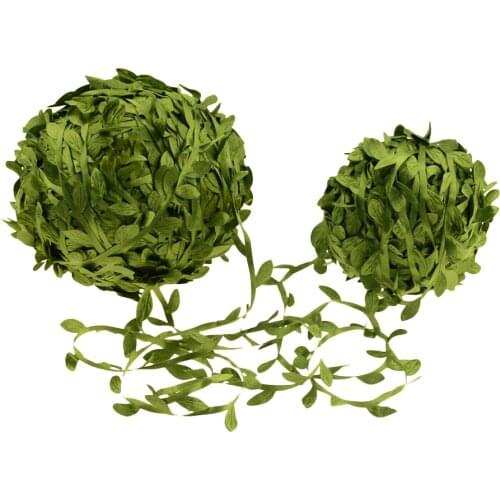 10M Silk Leaf-Shaped Handmake Artificial green Leaves For Wedding Decoration DIY Wreath Gift Scrapbooking Craft Fake Flower