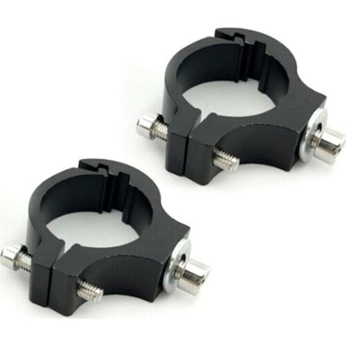 2 Pcs Universal Motorcycle Headlight Bracket Tube Fork Clamp Holder Kit Handlebar for BMW Spotlight Clamp Mounting for Honda