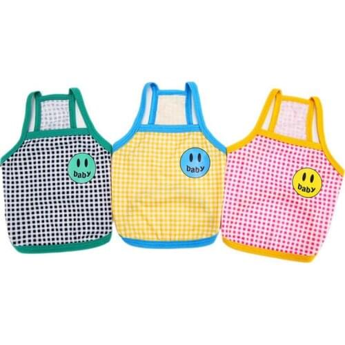 Pet Princess Dog Cooling Vest for Dogs Plaid Sleeveless Sling Dress Puppy Summer Clothes for Small Dogs Kitten Cat South Korea