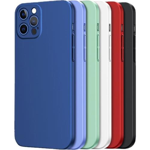 1 Set Front Tempered Glass+Back Cover for iPhone 12 Pro Max Mini Phone Case 360 Full Body Lens Protection Shockproof Matte Cover