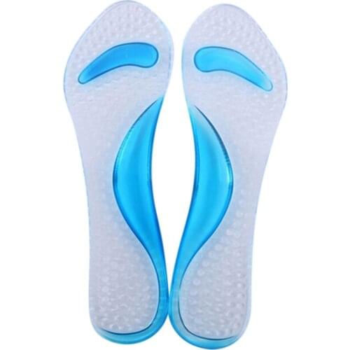 1Pair Silicone Gel Massage Arch Support Insoles Orthotic Flatfoot Prevent Foot Cocoon High Heels Shoes Pad Feet Care Tools Women