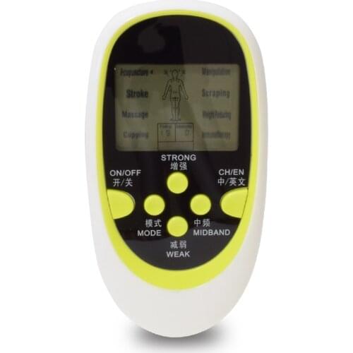 2 channel output 8 electrode pads TENS EMS Massager Machine/TENS UNIT/Electronic pulse massager/Electrical muscle stimulator