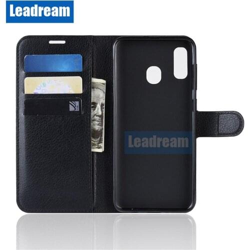 500PCS PU Litch Leather Wallet Case Cover with Card Slot Flip Cover Shell for Samsung S7 Edge S8 S9 S10 Plus S10e Note 8 9