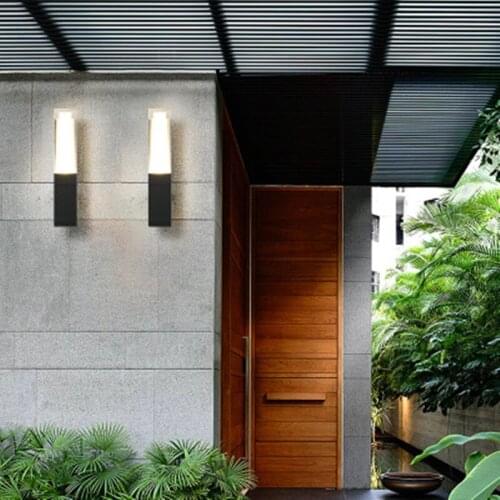 Acrylic Outdoor Wall Lamp Waterproof Exterior Wall Staircase Lamp Simple Terrace Outdoor Garden Courtyard Lamp Wall light