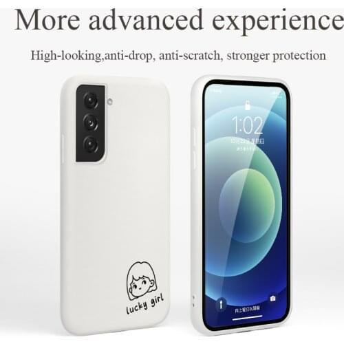 Black Avatar Phone Case For Samsung Galaxy S21 S20 FE S10 Note 20 10 Ultra Plus A72 A52 A42 A32 A12 A02S 4G 5G Silicone Cover