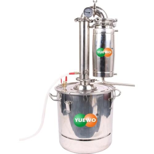 30L Liters 8 Gal Transformer Wine Maker Brew Alcohol Distiller Household Stainless Steel Moonshine Still