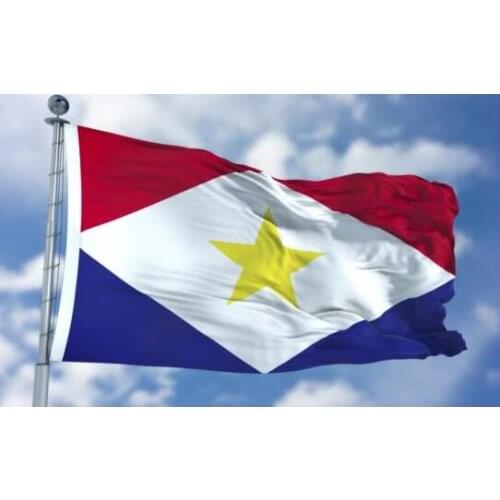 Saba Flag 90*150cm with white sleeve any hobby history USA FLAG BANNER