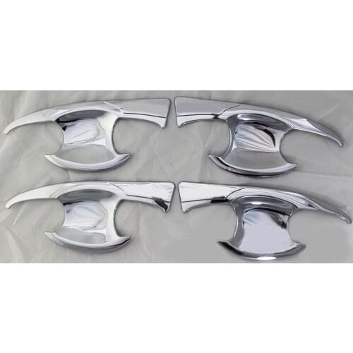 Chrome door handle insert For Toyota innova 2016-2017 ABS car styling handle parts accessories 4pcs