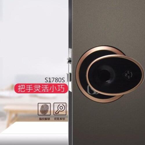 Intelligent handle fingerprint lock stainless steel interior door office door student dormitory engineering door dedicated