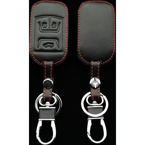 Leather Car Key Cover For Chery Tiggo 8 7 5X 2019 2020 Luminous 3 Buttons Smart Remote Keyless Fob Protect Case Keychain Holder