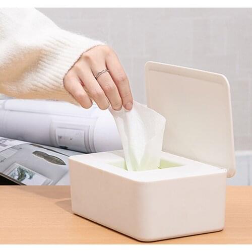 Kitchen Tissue Box Wet Wipes Dispenser Holder Dry Wet Tissue Paper Case Box With Lid Wipes Napkin Storage Box Holder Container
