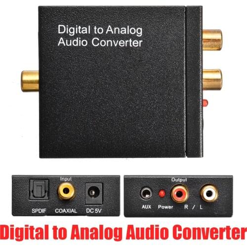 Mayitr 1pc 1m Optical Coaxial Toslink Cable + USB Cable + Digital to Analog Audio Converter Adapter RCA With AUX 3.5mm Jack