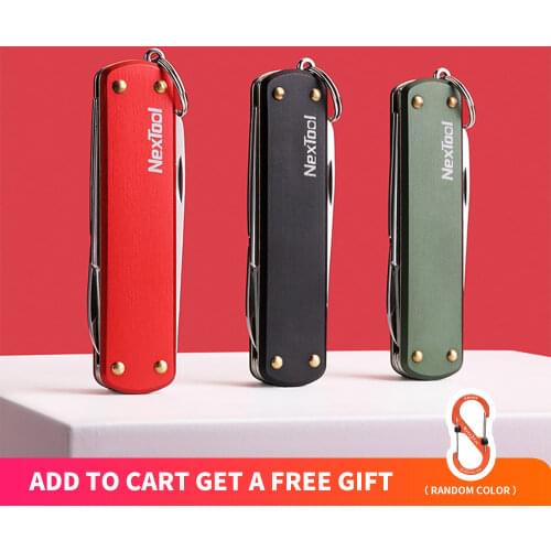 NE0141/NE0142/NE0143 NexTool Multifunction Mini Knife Scissors Screwdriver Folding Creative Tool Outdoor Survive Clip Cutter