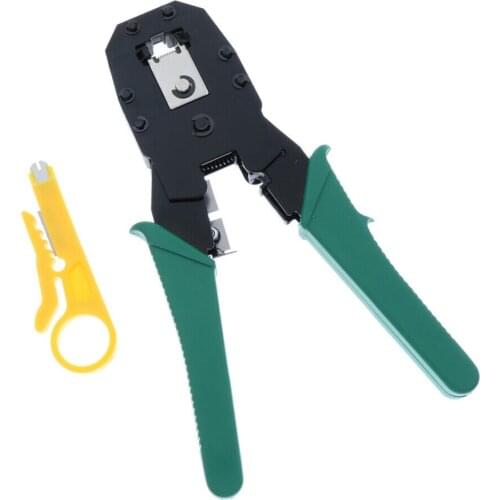 Ethernet Network RJ45 CAT5e CAT6 CAT7 RJ11 RJ12 Crimping Tool Wire Stripper Cutter Cable Crimper