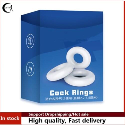 3PCS Silicone Male Foreskin Corrector Resistance Ring Delay Ejaculation Penis Rings Sex Toys for Men Daily/Night Cock Ring