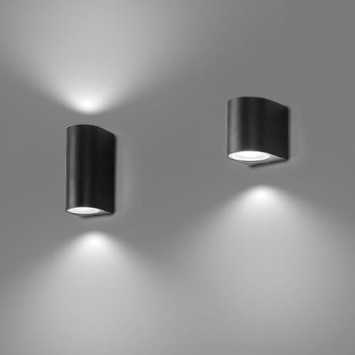 Modern Outdoor Waterproof IP65 Led Up and Down Double Head Wall Lamp Lighting Porch Garden Wall Light Sconce Decorative