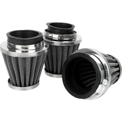 Universal Clamp On Air Filter Cleaner Motorcycle Mushroom Head Air Filter Motorcycle Filters 39/42/50/mm Caliber Size