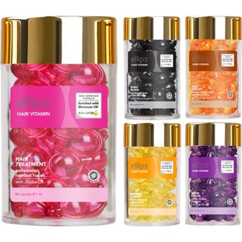 Ellips Hair Vitamin Keratin Complex Oil Anti Hair Loss Agent Smooth Silky Hair Mask Repair Damaged Hair Serum Moroccan Oil