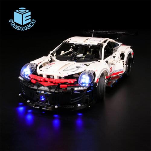 MTELE Brand LED Light Up Kit For Technic Series 42096 Compatile With 20097, (Model NOT Included)