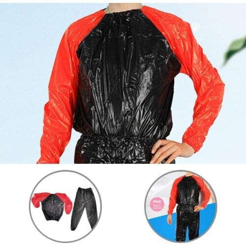 Anti-rip PVC Fitness Weight Loss Exercise Sweat Track Sauna Suit for Cycling