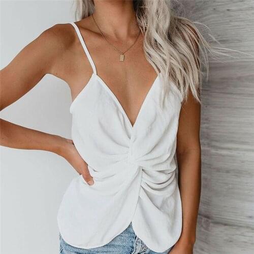 2021 Fashion Summer Top Pure Color T-shirt Casual Slim Pure Color Vest Off Shoulder Camisole Fashion Camisole Open Back Top New