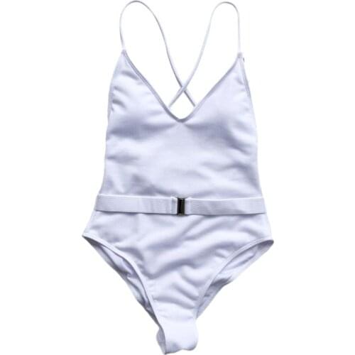 Women Sexy Bikini V-Neck Backless Bandage Swimsuit Ribbed Snakeskin Beachwear A0NF